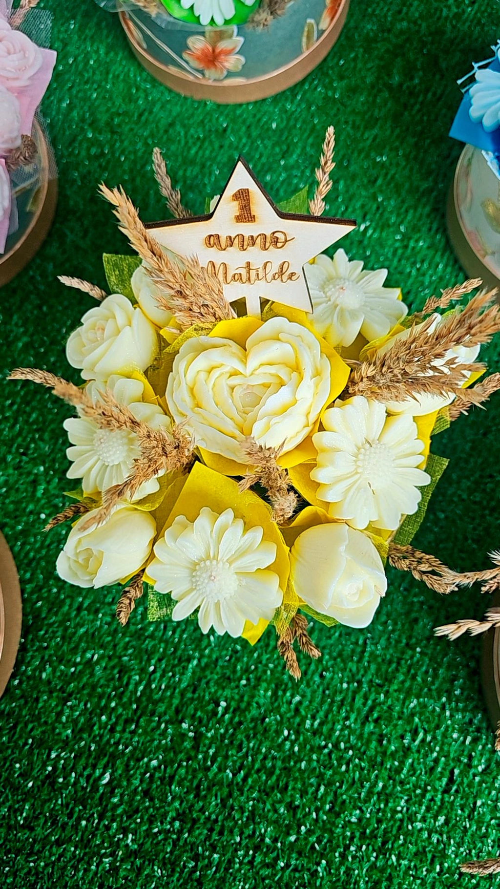 Bouquet fiori in cera