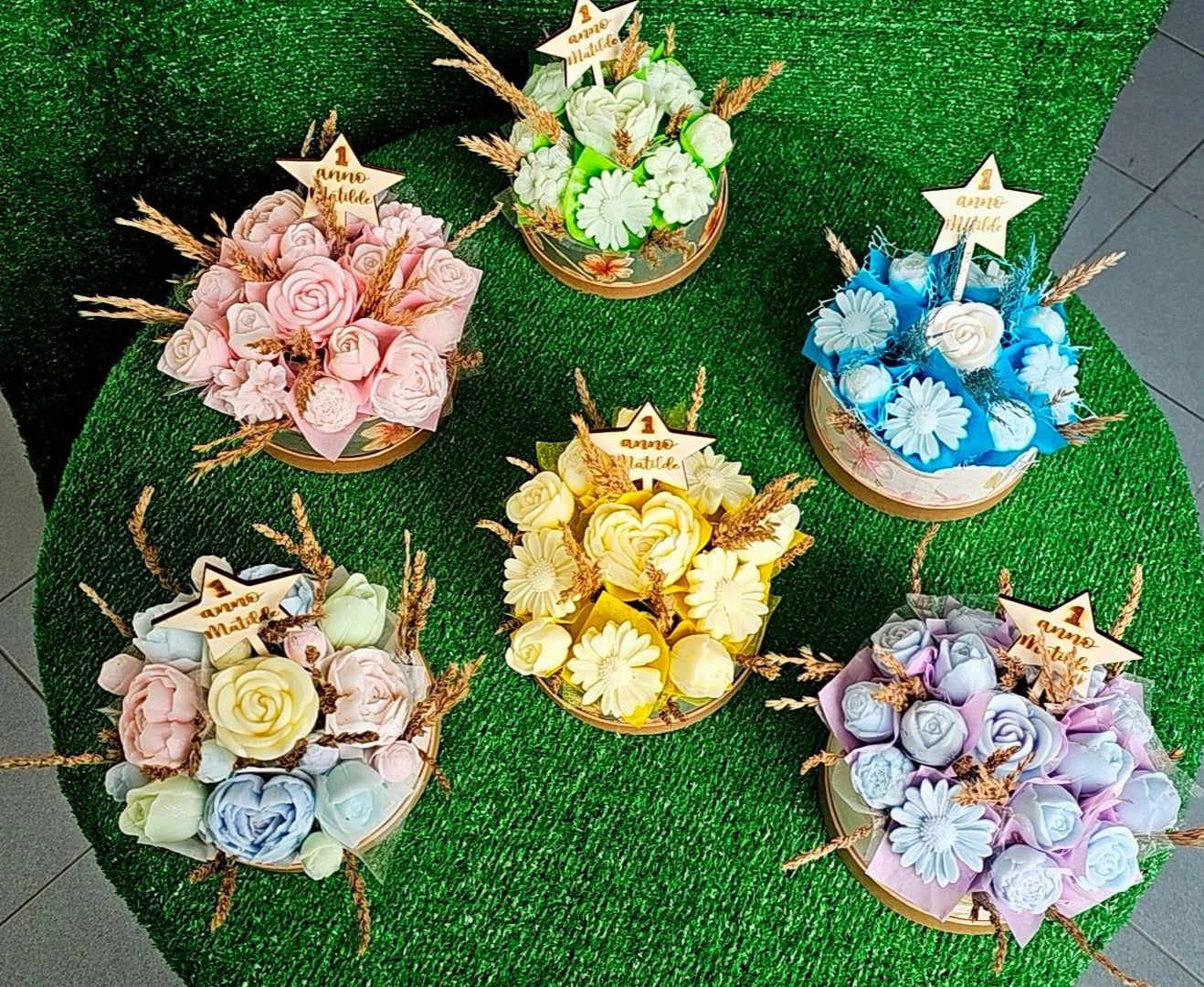 Bouquet fiori in cera