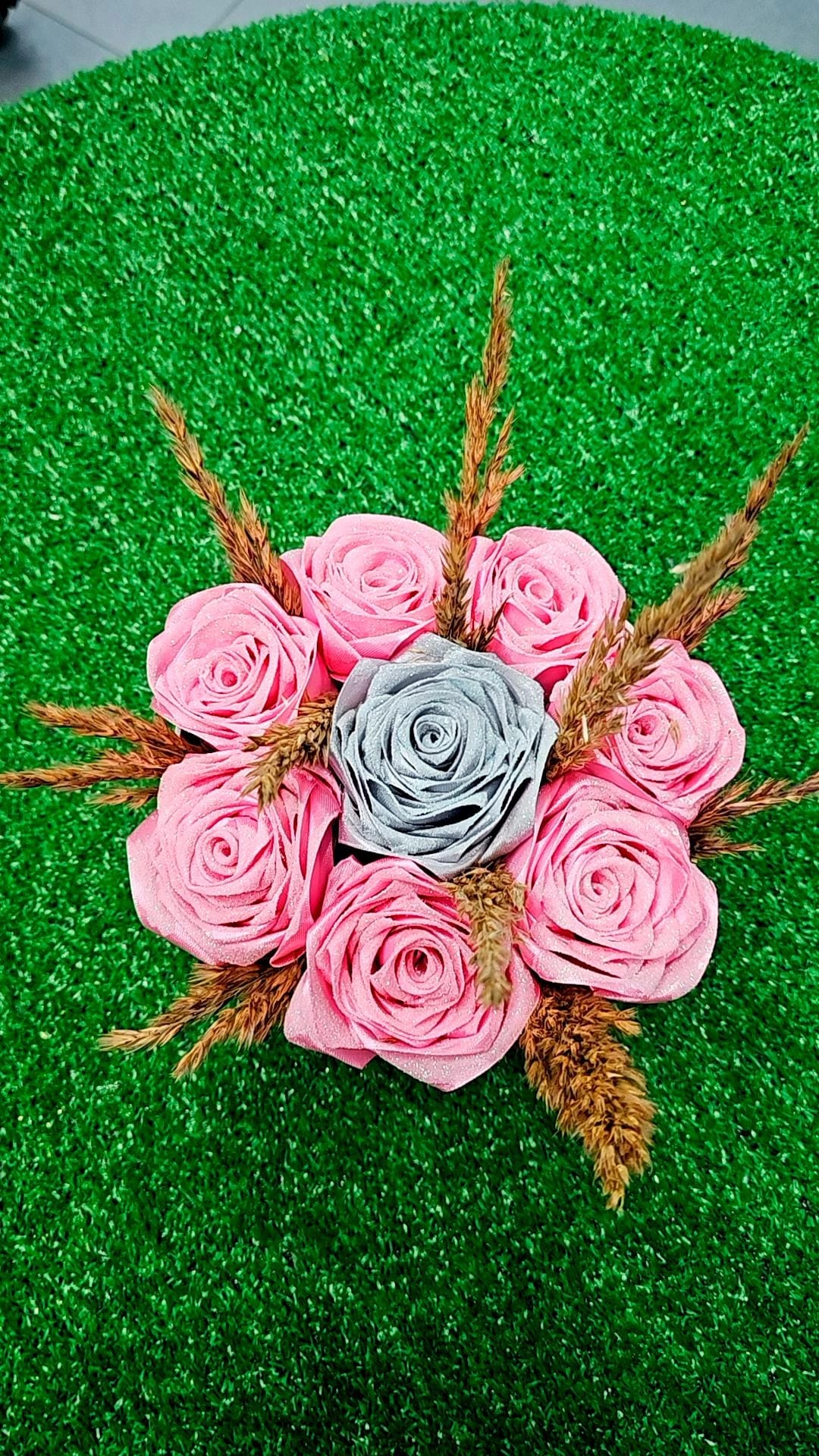 Bouquet fiori di raso