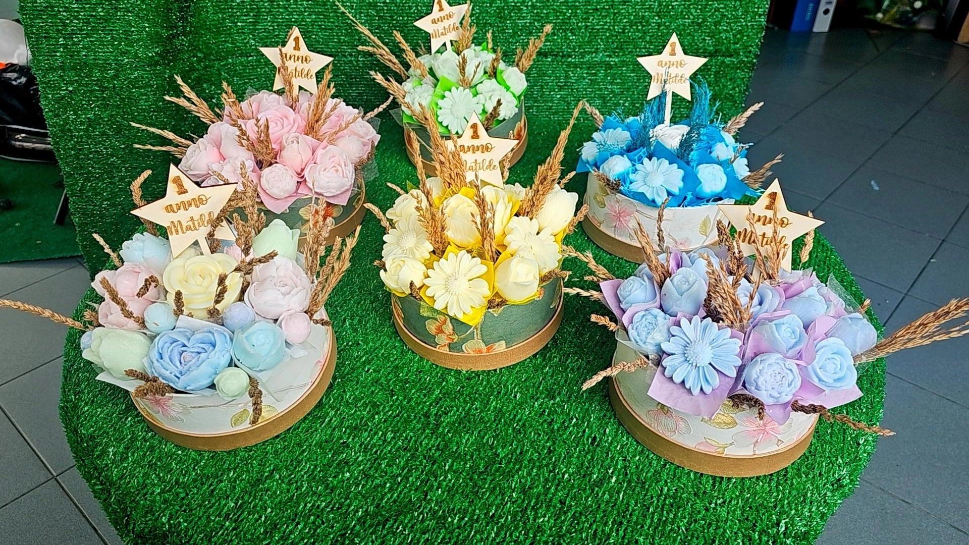 Bouquet fiori in cera